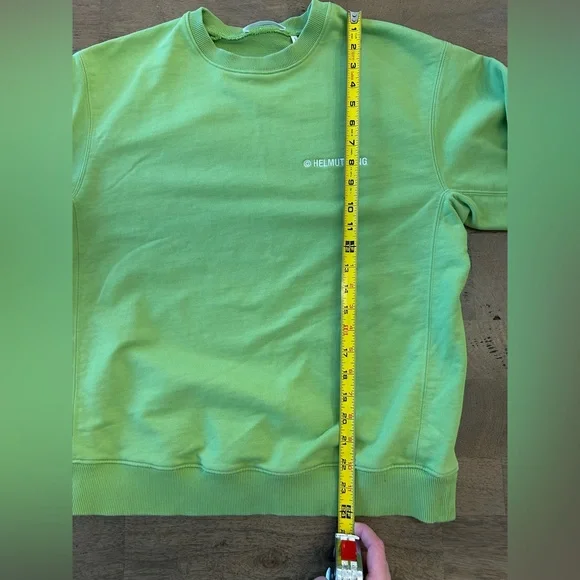 Helmut Lang Vibrant Green Crew Neck Sweater Size M - Picture 9 of 10